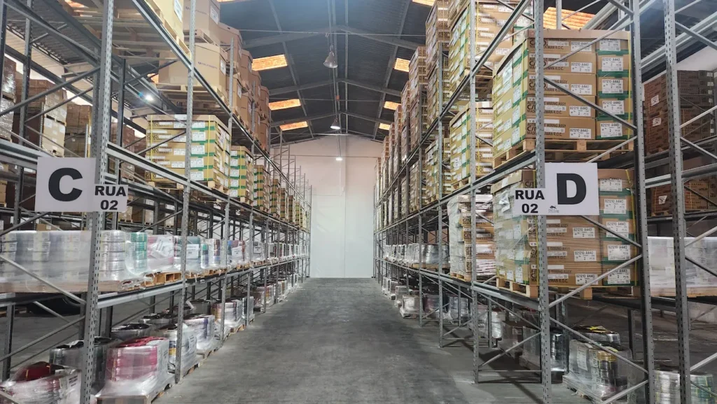 Foto armazem da JM Log